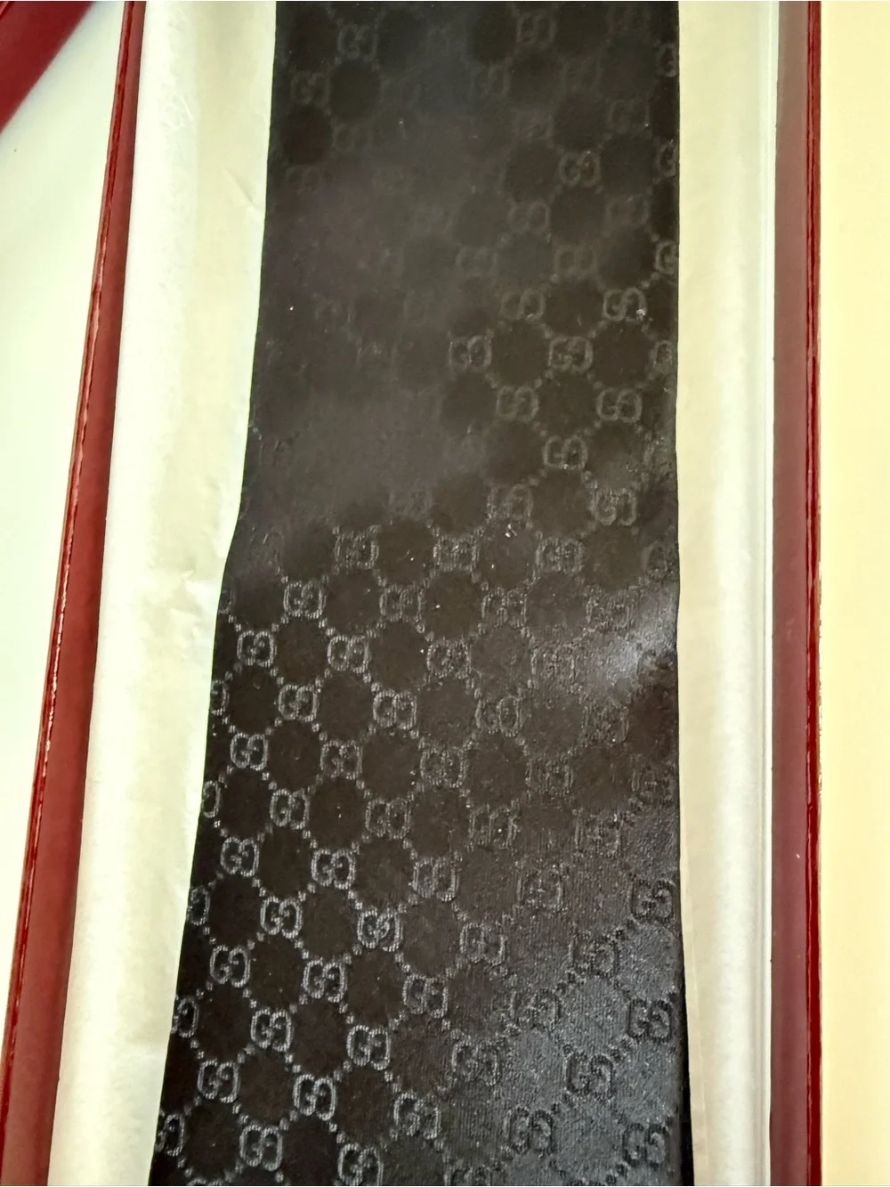 Gucci GG Jacquard Silk Tie